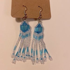 Earrings, Hand Beaded